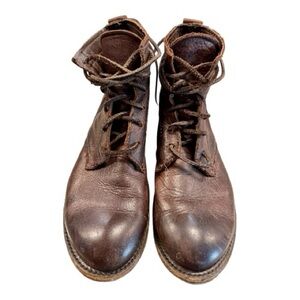 Vintage Shoe Company Brown Women’s Leather Lace Up Boots